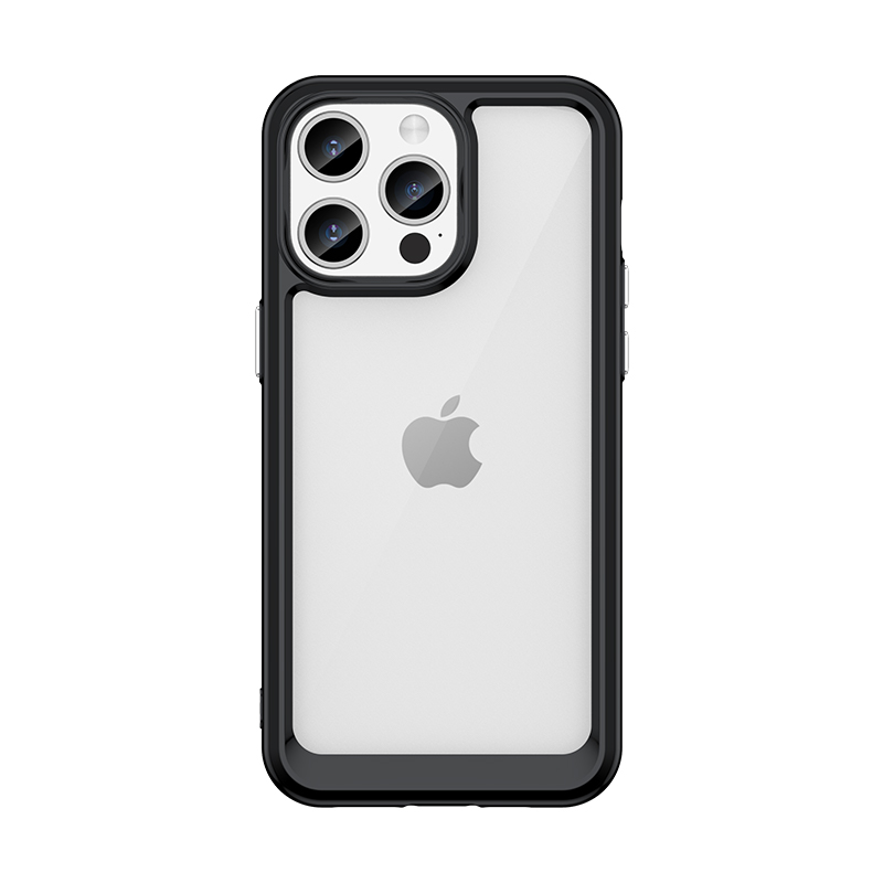 Outer Space Case iPhone 15 Pro Max hibrīda vāciņš, melns