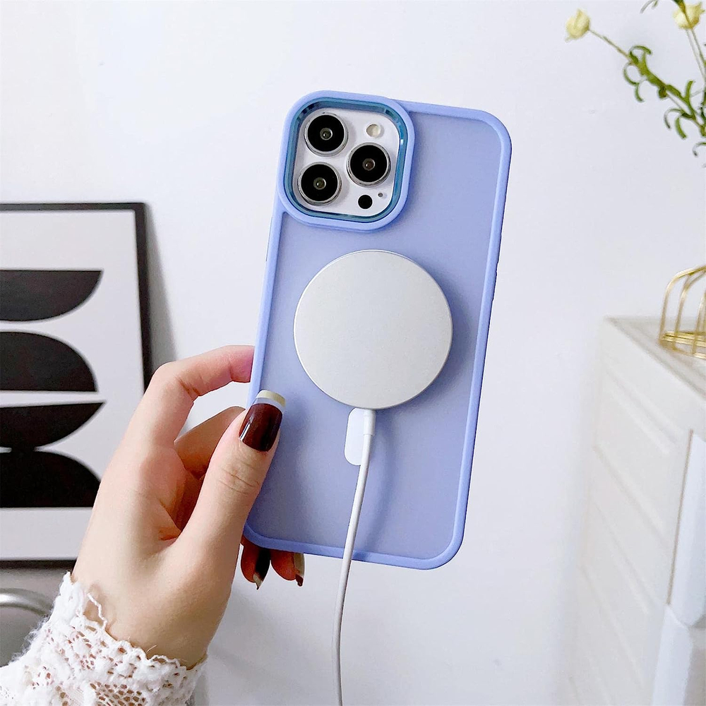 Color Matte Case iPhone 15 Pro Max vāciņš ar MagSafe, rozā