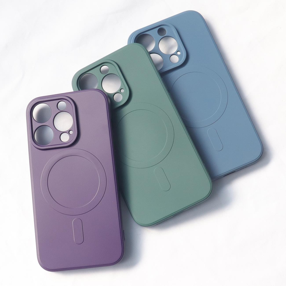 Чехол Silicone Case для iPhone 15 Pro Max, темно-синий