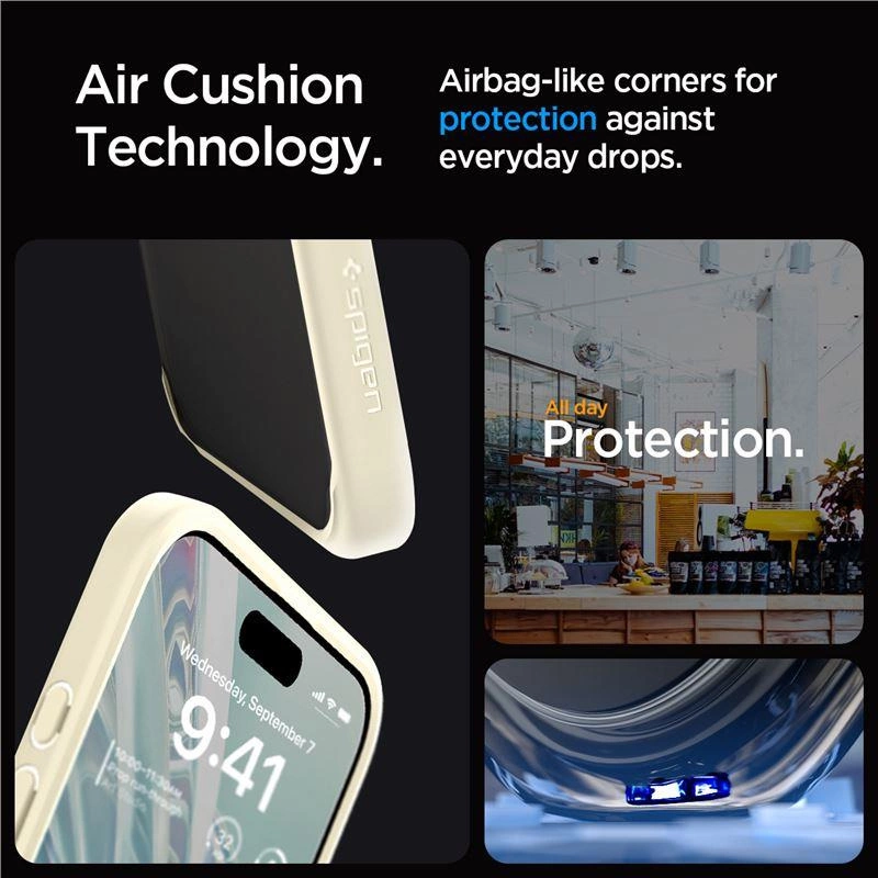 Spigen Ultra Hybrid iPhone 15 Pro Max korpuss - Bēšs | Case Beige