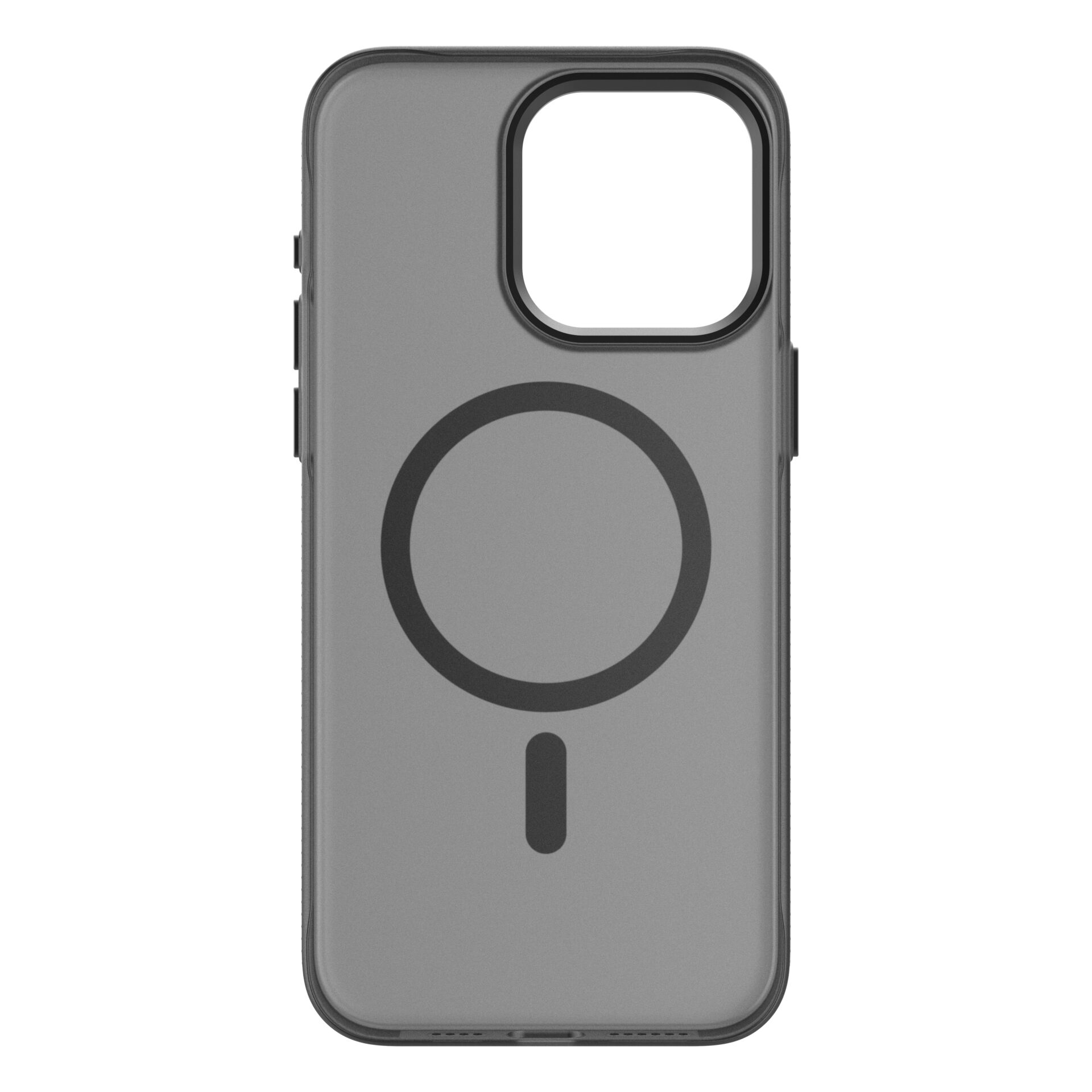 Прозрачный чехол Decoded с MagSafe для iPhone 15 Pro Max, серый/черный