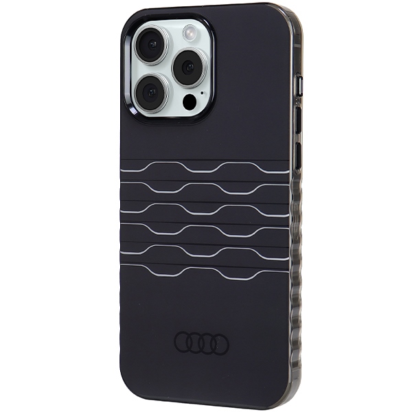 Audi iPhone 15 Pro Max vāciņš IML MagSafe, melns