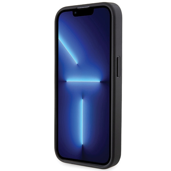 BMW iPhone 15 Pro Max Case Grip Stand Hot Stamp, Black