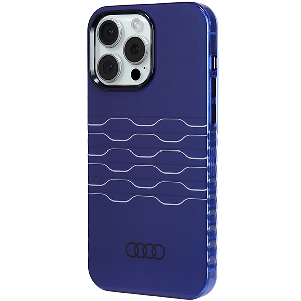 Audi iPhone 15 Pro Max Case IML MagSafe, Blue