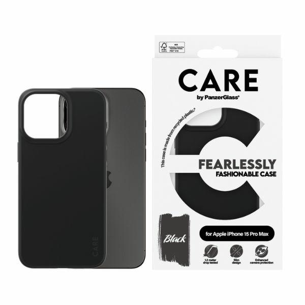 PanzerGlass CARE Fearlessly Fashionable vāciņš iPhone 15 Pro Max, melns