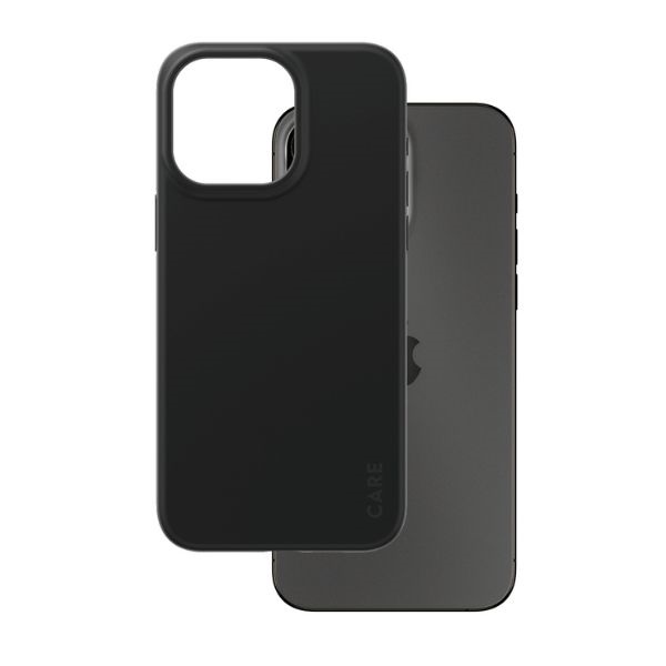 PanzerGlass CARE Fearlessly Fashionable vāciņš iPhone 15 Pro Max, melns