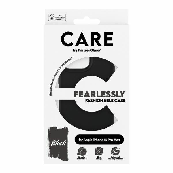 PanzerGlass CARE Fearlessly Fashionable vāciņš iPhone 15 Pro Max, melns