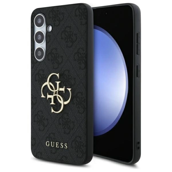 Guess GUHCS24FE4GMGGR S24 FE S721 pelēks/pelēks cietais futrālis 4G Big Metal Logo | gray/gray hardcase