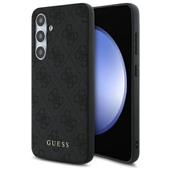 Guess GUHCS24FEG4GFGR S24 FE S721 серый/серый жесткий кейс 4G металл золото...