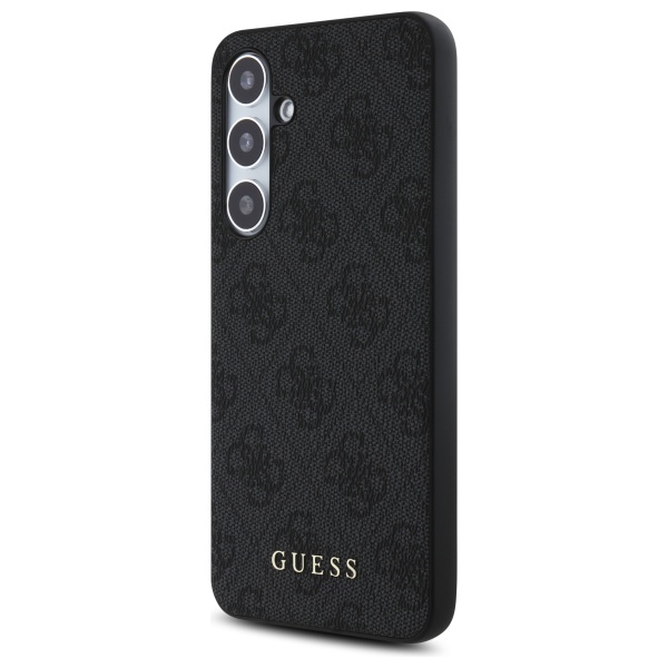 Guess Samsung Galaxy S24 FE Case 4G Metal Gold Logo, Gray