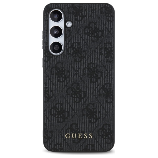 Guess Samsung Galaxy S24 FE Case 4G Metal Gold Logo, Gray