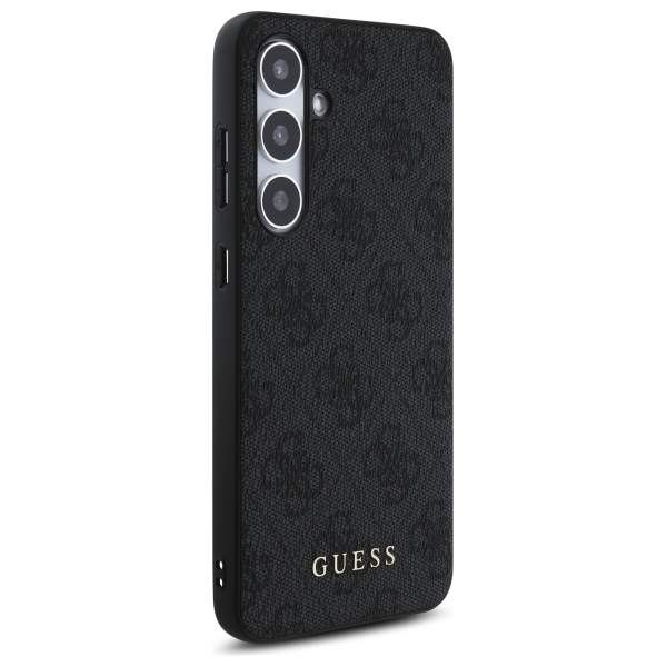 Guess Samsung Galaxy S24 FE Case 4G Metal Gold Logo, Gray
