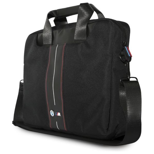 BMW BMCB15COMPVSKR Soma 16" melna neilona ar sarkanu svītru | Bag Black Nylon Red Stripe