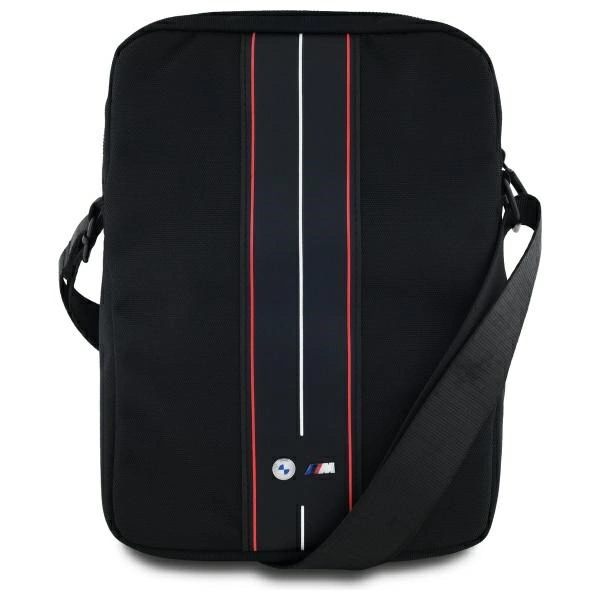BMW BMTB10COMPVSKR 10" melna neilona somiņa ar sarkanu svītru | Tablet Bag Black Nylon Red Stripe