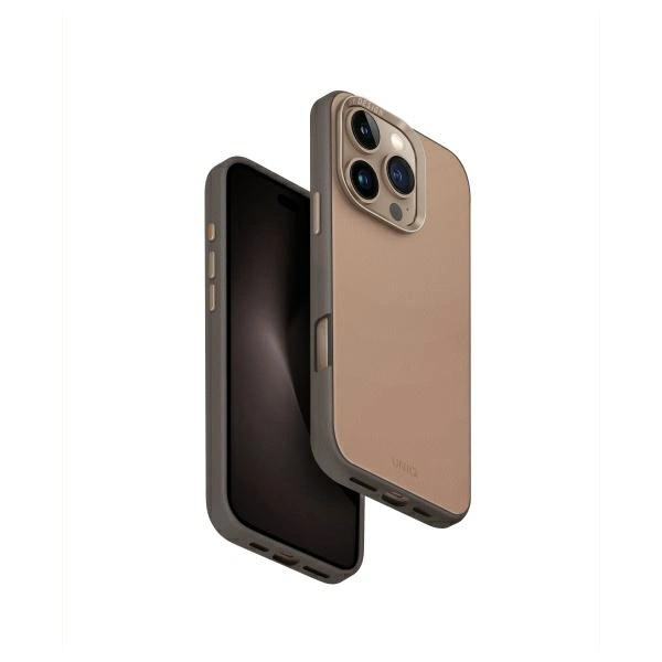 Uniq Lyden DS iPhone 16 Pro 6,3" Magclick lādēšanas futrālis brūni pelēks/pelēki pelēks | 6.3"...