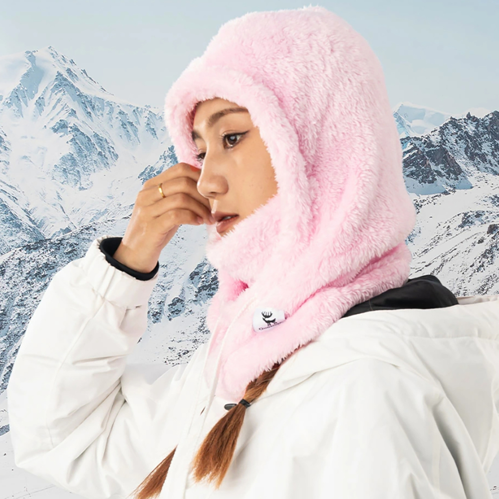 Лыжная балаклава Qunature Arctic Velvet, размер L, розовая