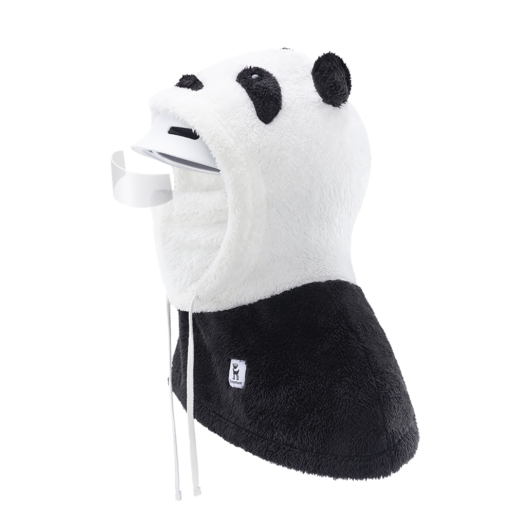 Qunature Panda slēpošanas balaklava, izmērs M, melna/balta