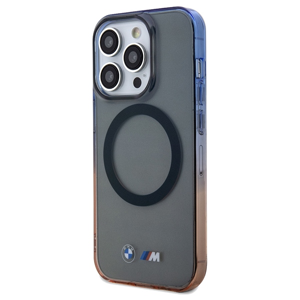 BMW iPhone 15 Pro Max Case Gradient Bumper MagSafe, Gray