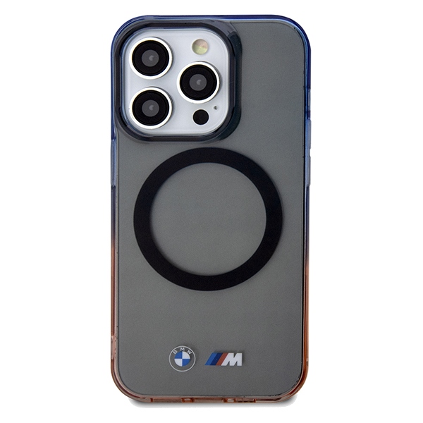 BMW iPhone 15 Pro Max Case Gradient Bumper MagSafe, Gray