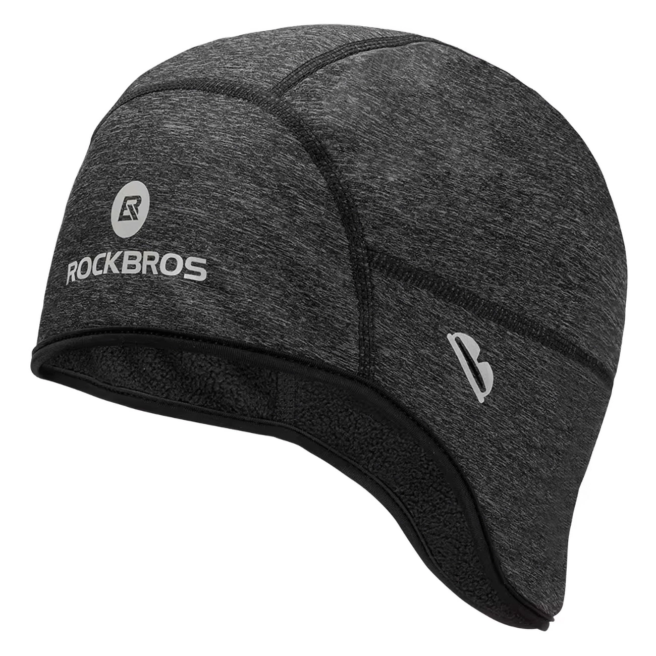 Rockbros Dala Winter Cycling Helmet Cap with Glasses Holes, Grey