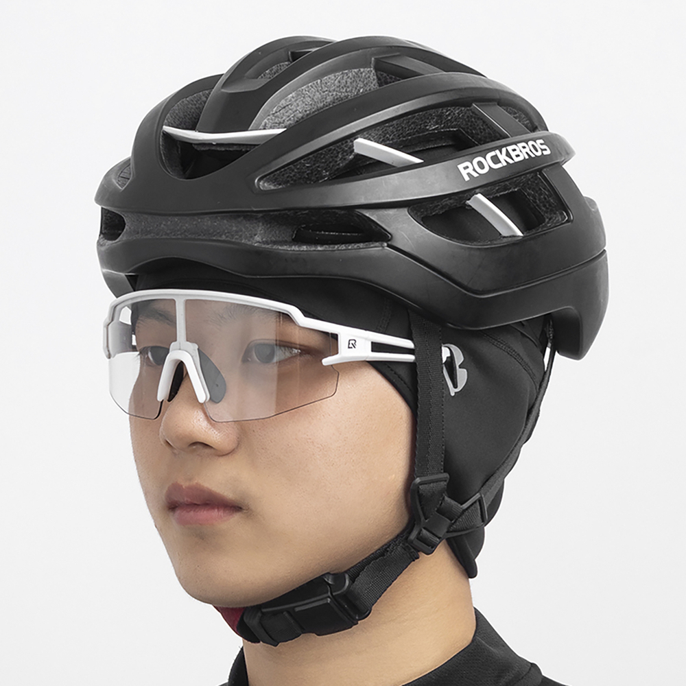 Rockbros Dala Winter Cycling Helmet Cap with Glasses Holes, Grey