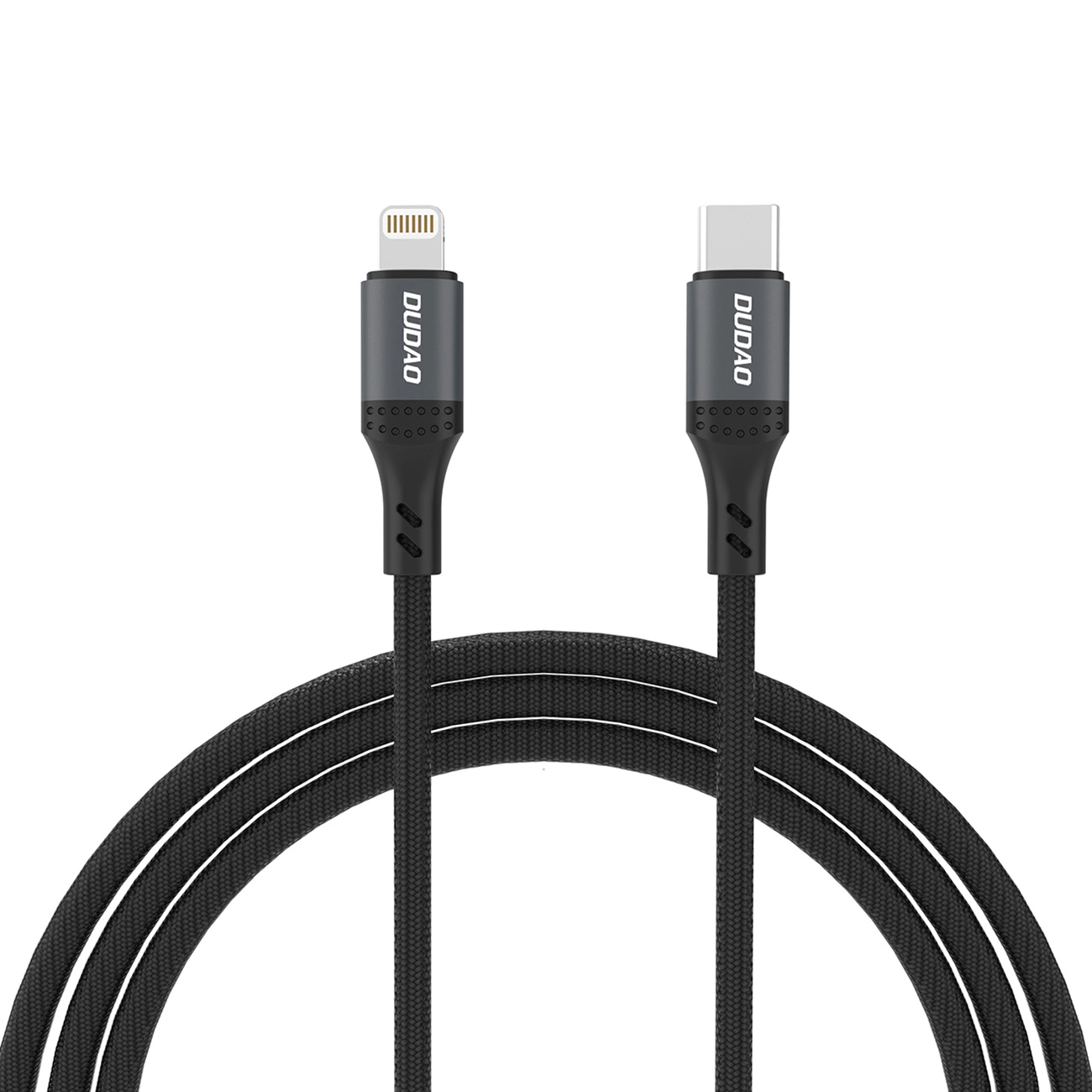 Dudao L3CL USB-C - Lightning 30W 2m Braided Cable Black
