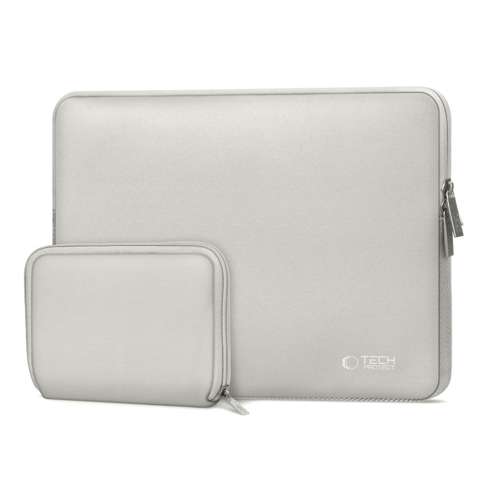 Tech-Protect Neoslim 15-16\" portatīvā datora soma ar piederumu maciņu, pelēka