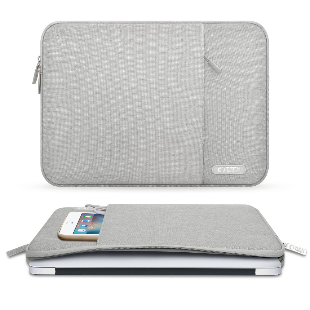 сумка для ноутбука 15-16 Tech-Protect Sleeve - серый