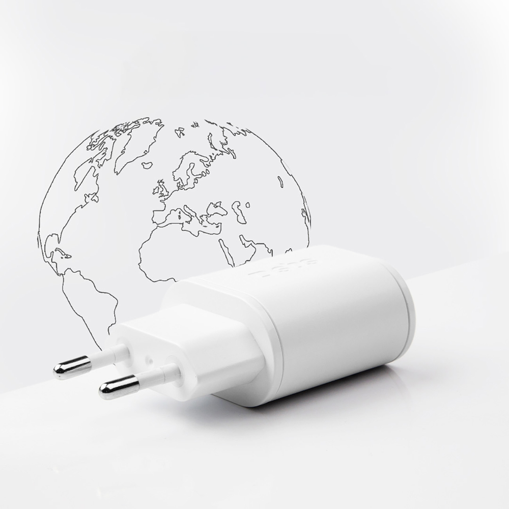 Sbs TETRPD20W 20W USB-A and USB-C Wall Charger PD, White