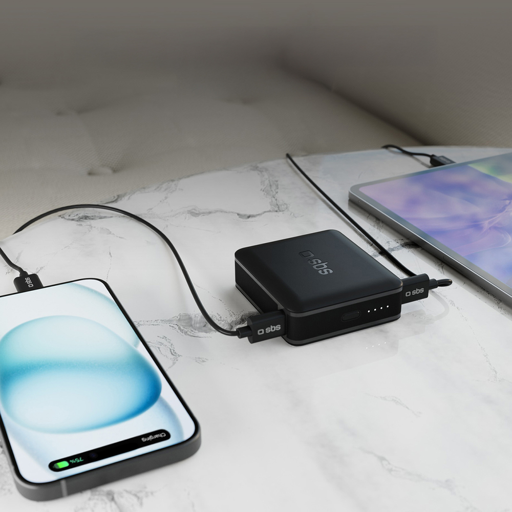 Sbs TEBB10000HDPD20K Power Bank 10000 mAh Power Delivery, Black