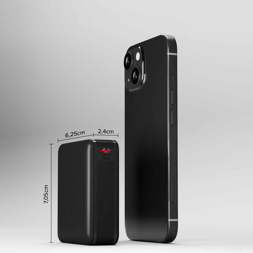 Sbs TEBB10000HDPD20K Power Bank 10000 mAh Power Delivery, Black