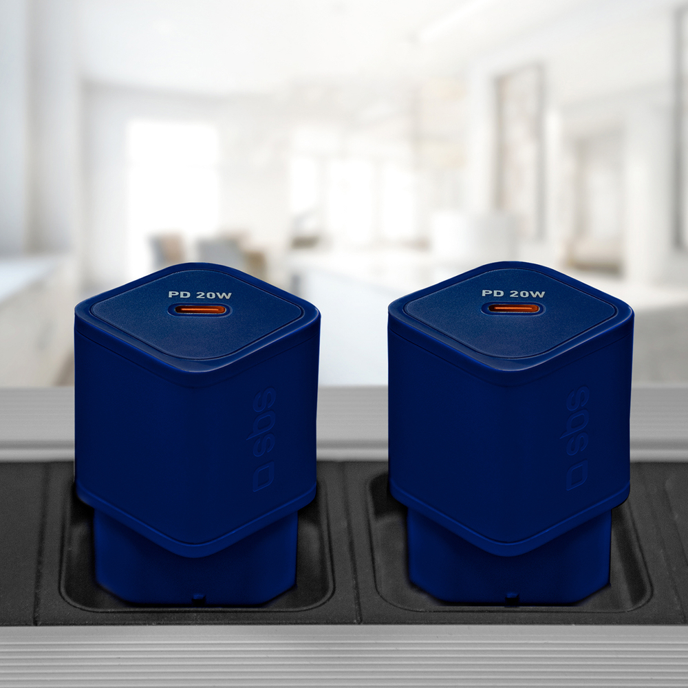 Sbs 20W GaN tīkla lādētājs ar Power Delivery, zils
