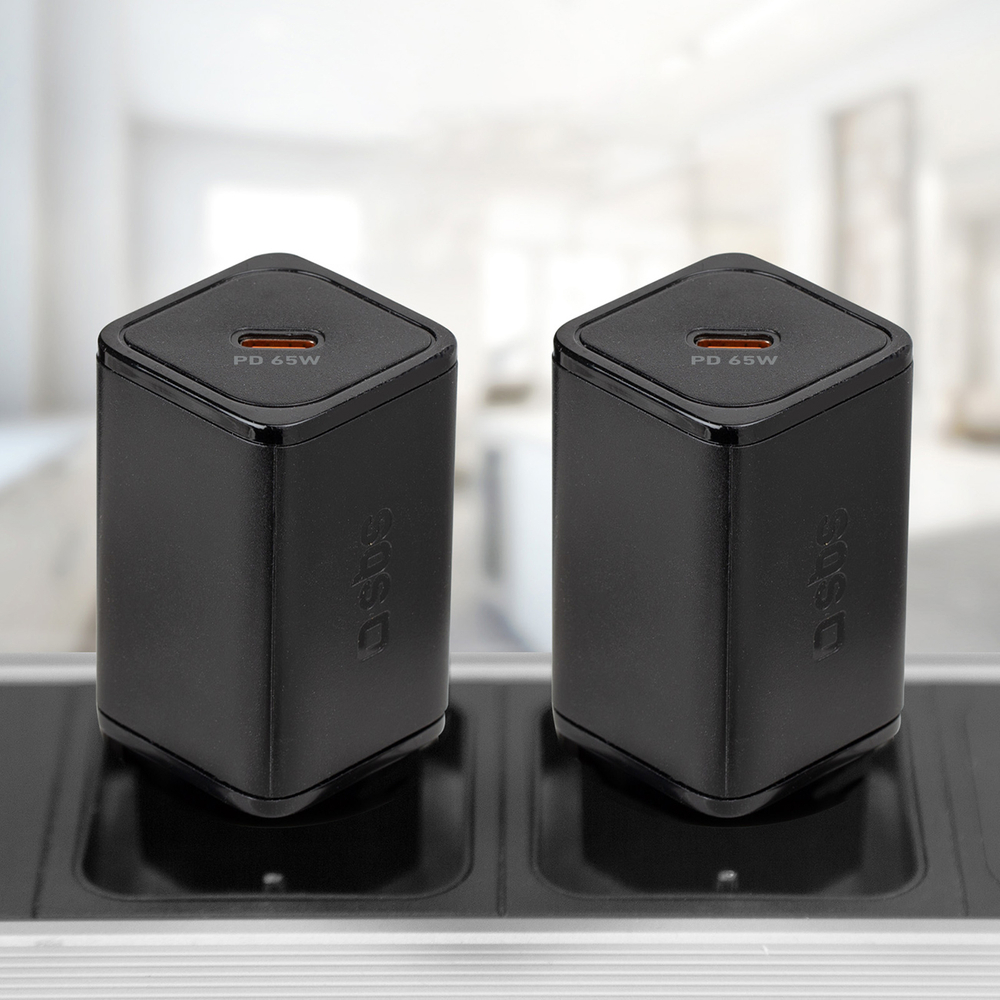 Sbs 65W GaN Power Delivery tīkla lādētājs TETRGAN1C65W, melns