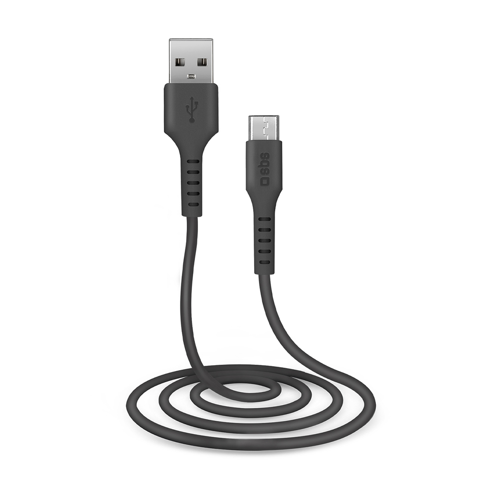 SBS LTHL200 USB-A - Micro-USB Cable 1m, Black