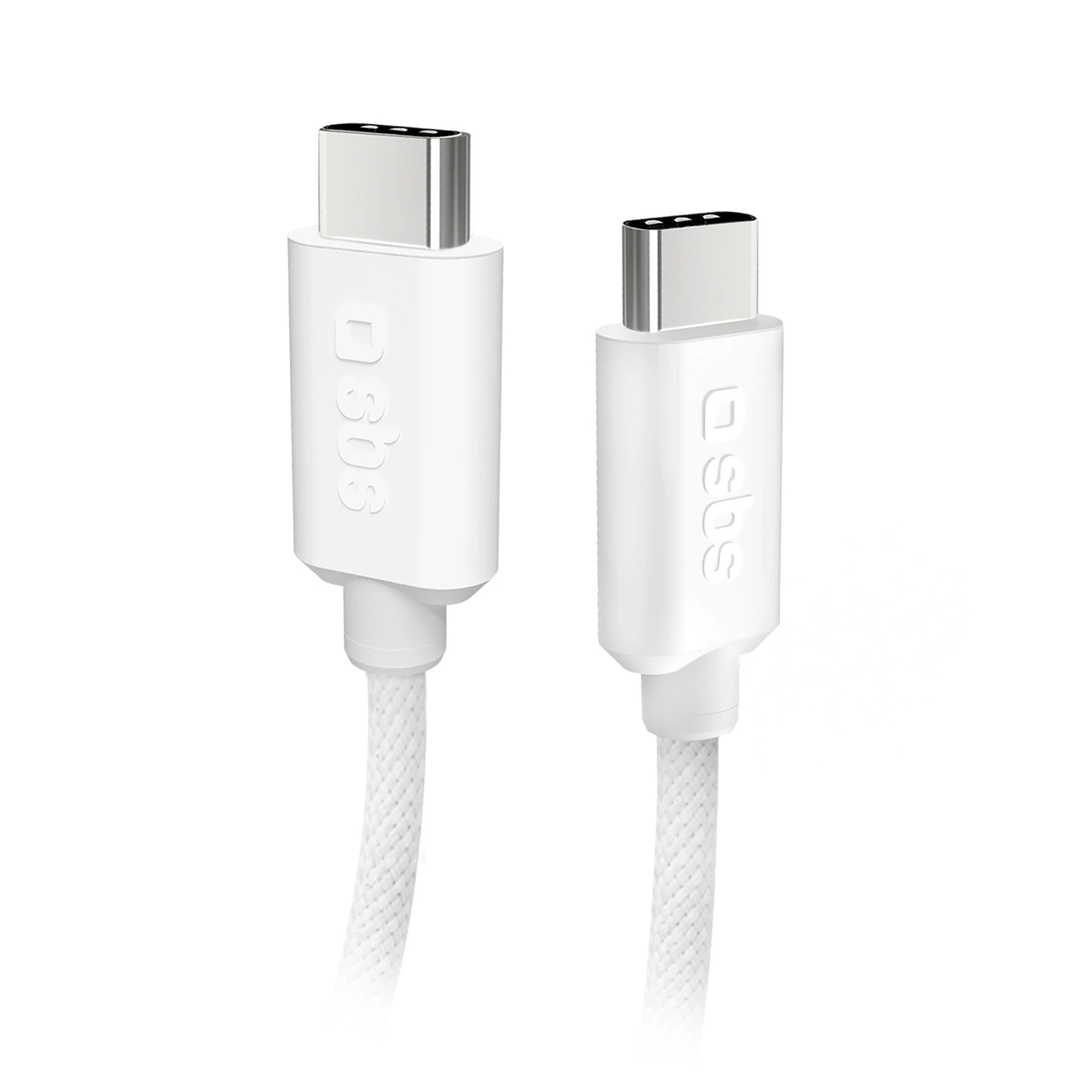 Sbs USB-C to USB-C Braided Cable 1.5m 60W, Gray