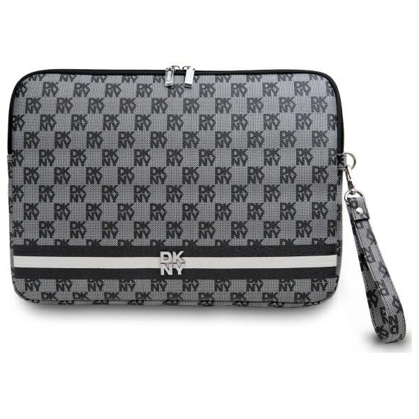 Чехол для ноутбука DKNY Checkered Pattern Printed Stripes 14", черный