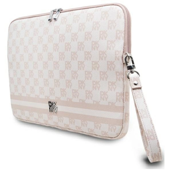 DKNY klēpjdatora vāciņš 14\" Checkered Pattern Printed Stripes, rozā