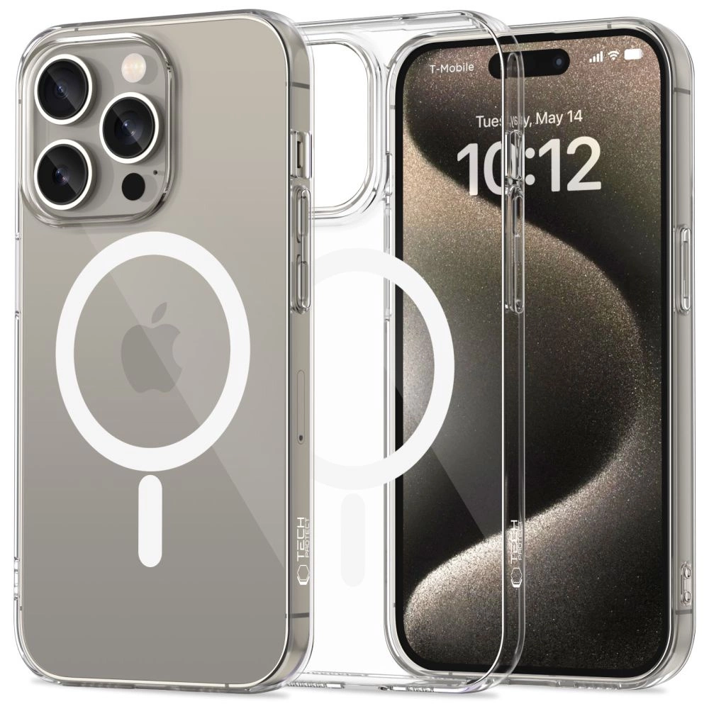 Tech-Protect FlexAir MagSafe apvalks iPhone 15 Pro Max - caurspīdīgs | case for transparent