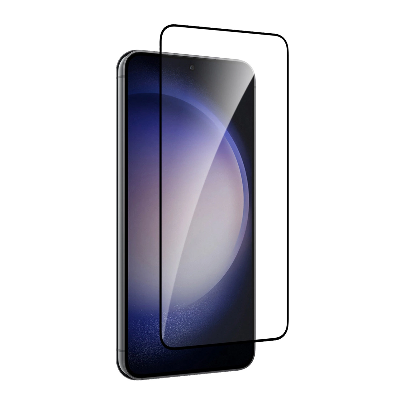 Puro Frame Tempered Glass for Samsung Galaxy S25 / S24, Black