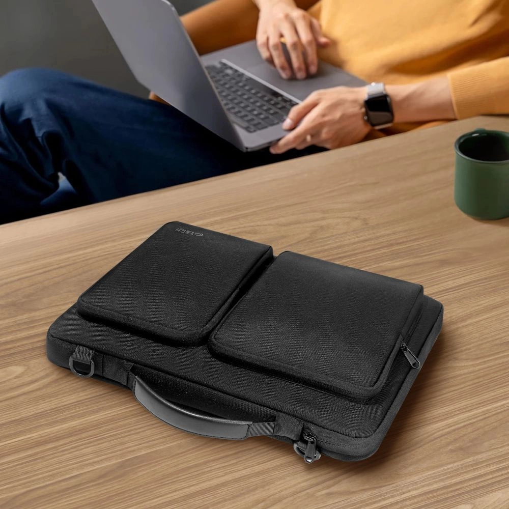 Tech-Protect Defender Bag soma klēpjdatoram 15-16\", melna