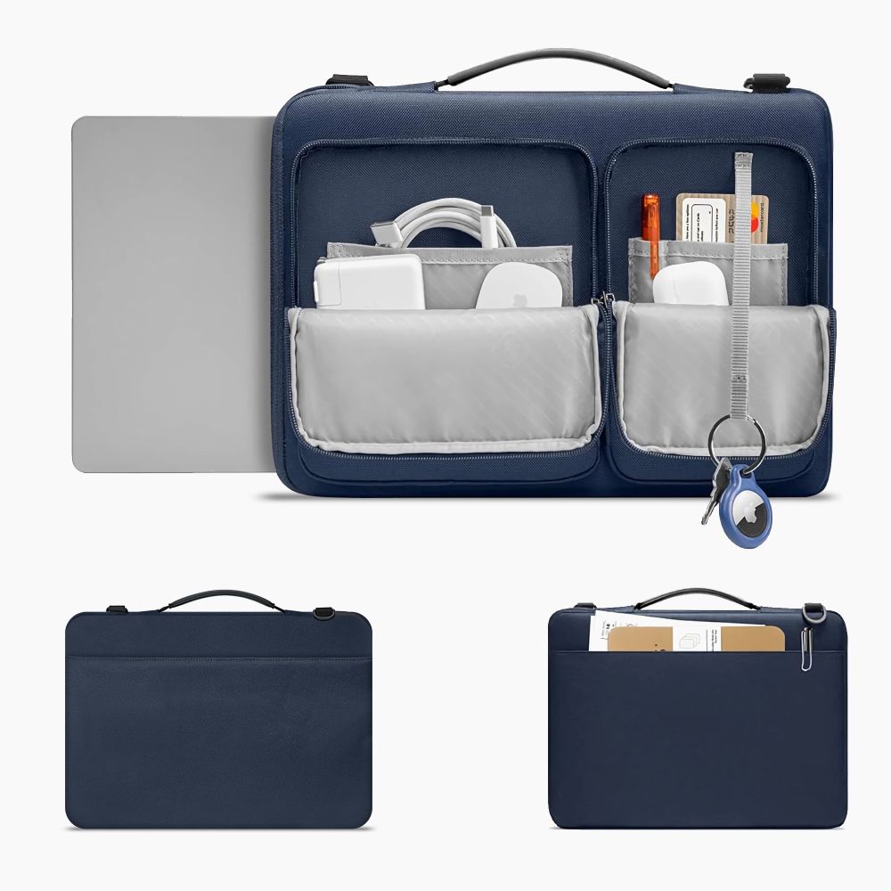 Tech-Protect Defender Bag klēpjdatora soma 15-16\", zila