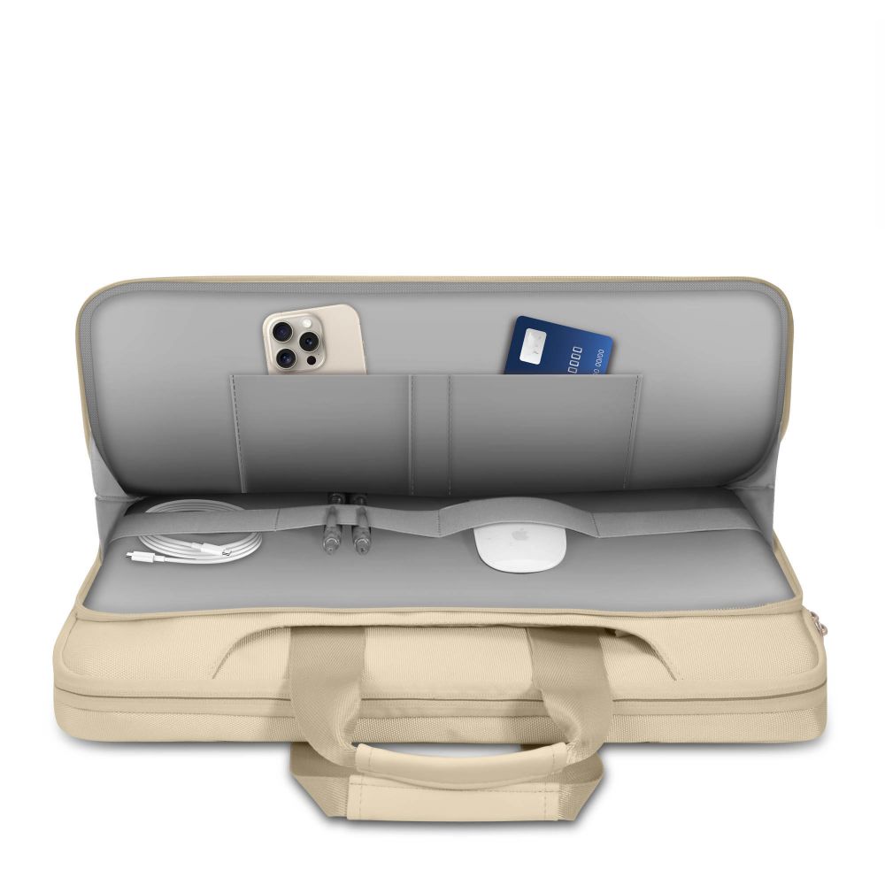 Tech-Protect Pocket 13-14 klēpjdatora soma, bēša