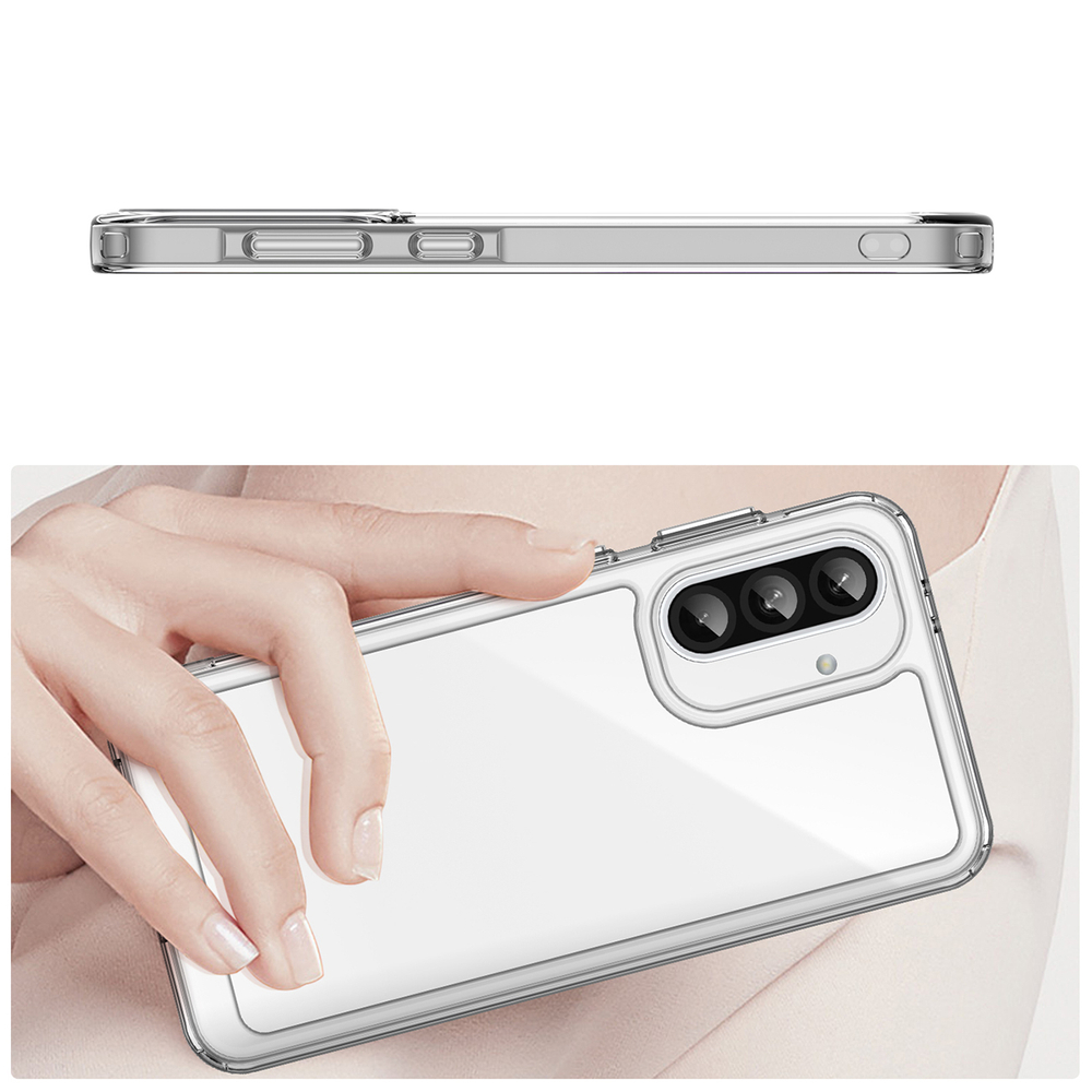 Samsung Galaxy A56 ( SM-A566B / DS ) Outer Space TPU Case Cover, Transparent