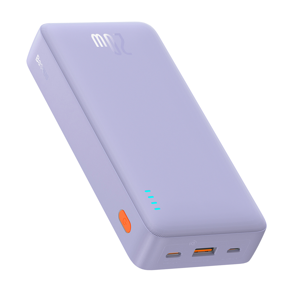 Baseus Airpow Fast Charge Power Bank 20000mAh 20W Nebula Purple?With Simple Series Containing universal USB to Type-C...