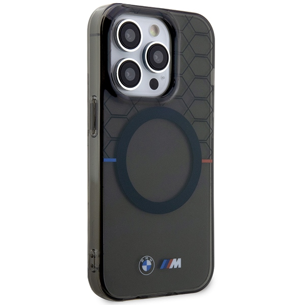 BMW Pattern MagSafe case for iPhone 15 Pro Max - gray