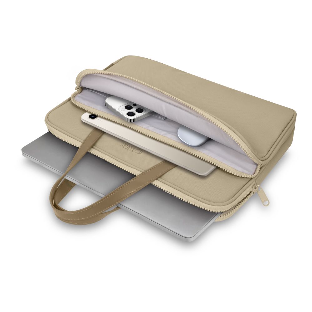 Сумка для ноутбука Tech-Protect 15-16\", бежевая