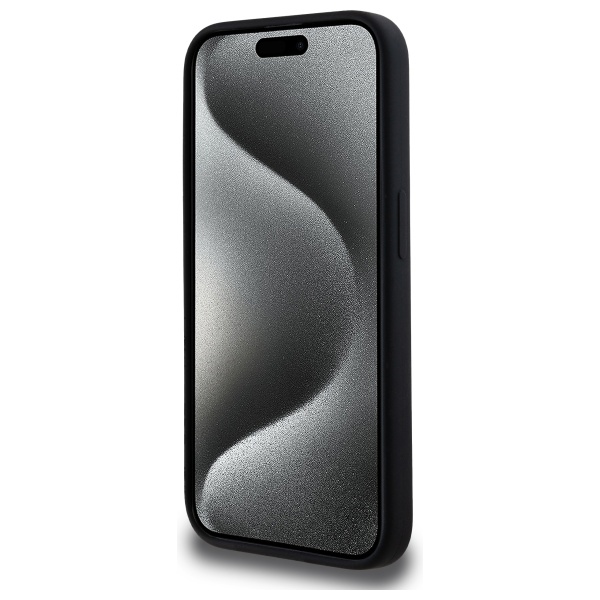 Apple iPhone 15 Pro Max 6.7\'\' Karl Lagerfeld Silicone Karl Head Print MagSafe Case Cover, Black | Telefona Maciņš...