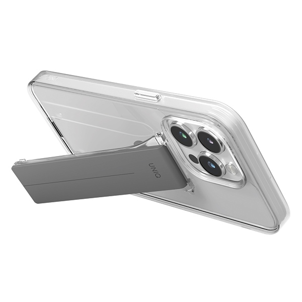 Uniq чехол Heldro Mount с подставкой iPhone 15 Pro Max 6.7\\\" прозрачный/прозрачный