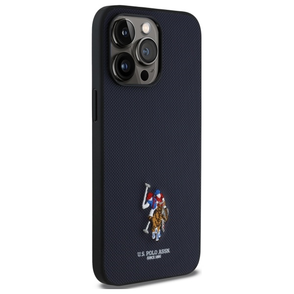 US Polo USHCP15XPEMV iPhone 15 Pro Max 6,7\\\" Tumši zilā krāsā ar izšuvumu DH | 6.7\\\" Navy Embroidered Color