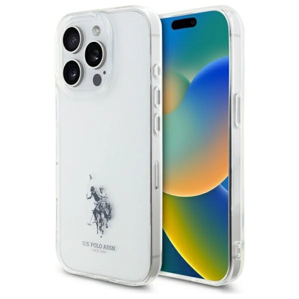 US Polo USHCP15XUSMT iPhone 15 Pro Max 6,7\" Caurspīdīgs/caurspīdīgs IML apdrukāts dubultā zirga logotips | 6.7\"...